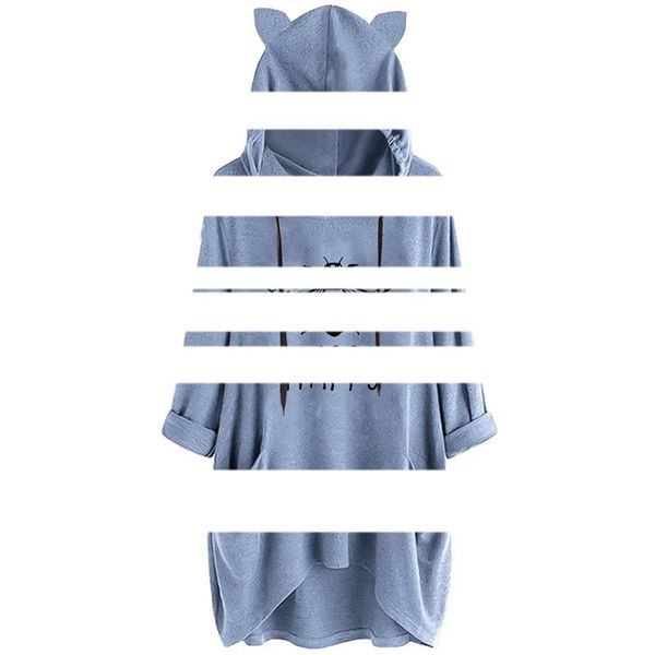 

women's t-shirt loose hooded, White