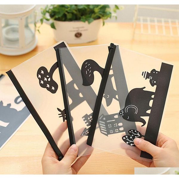 

wholesale-kawaii clear cute animal pvc pen bag pencil case storage school supplies ctreative stationery cosmetic ca jllsyh yummy_shop