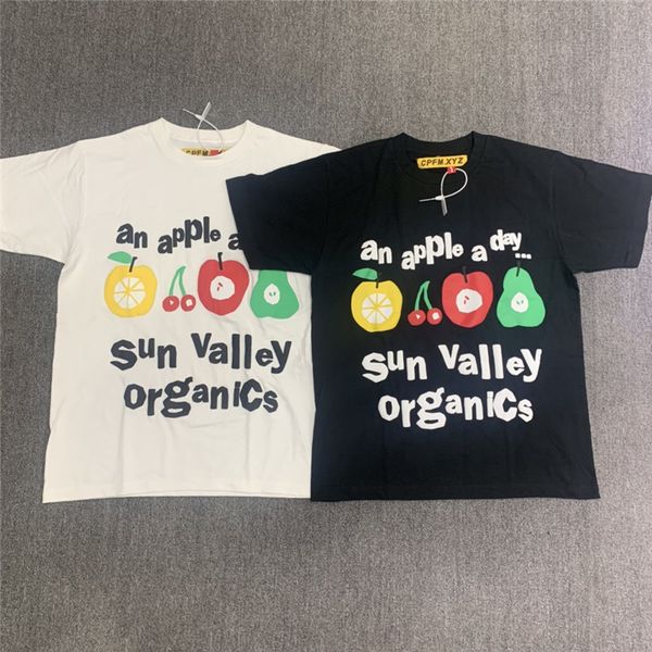 

pattern foaming printing tee men women 1 streetwear t-shirts, White;black