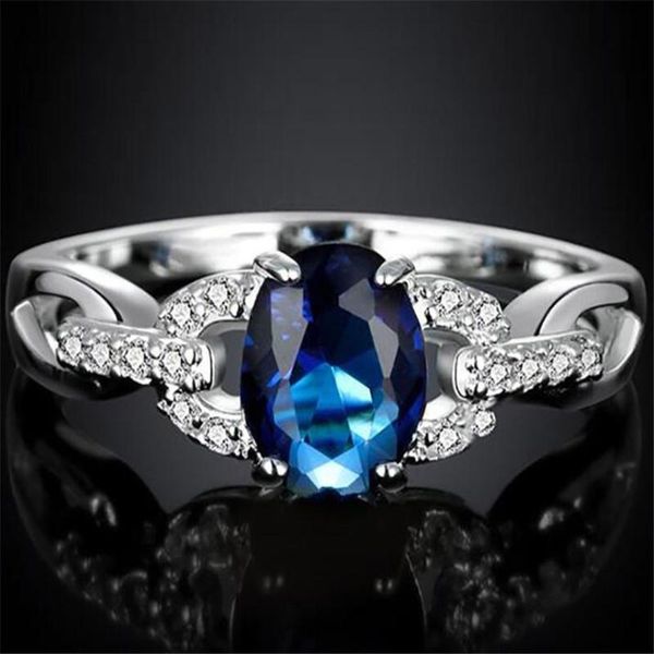

wedding rings simplicity design crystal luxury ring female fashion jewelry gifts for women, Slivery;golden