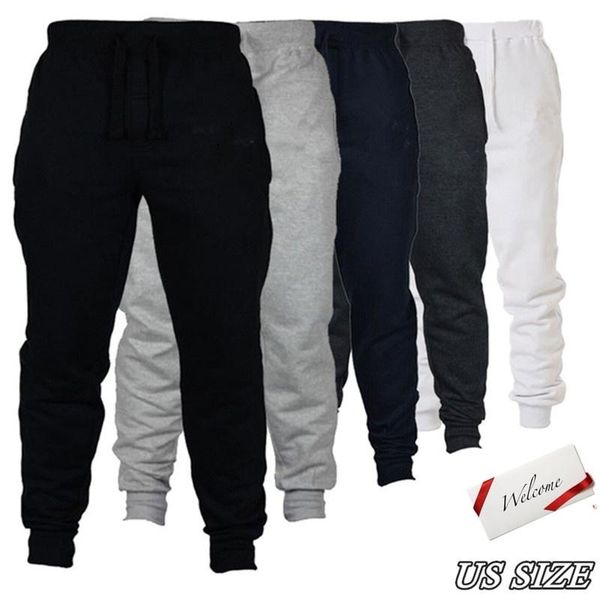 

men's pants men/women casual sort 2021 sweatpants solid high trousers men joggers fitness men'pants, Black