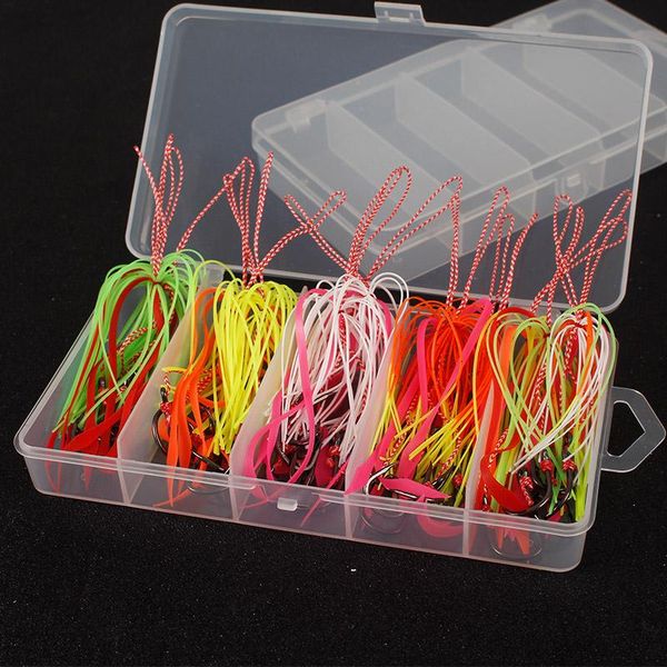 

fishing hooks kabura jigging madai assist strong tai rubbers silicone skirts filaments ribbons different colors slider jigs tails sinker