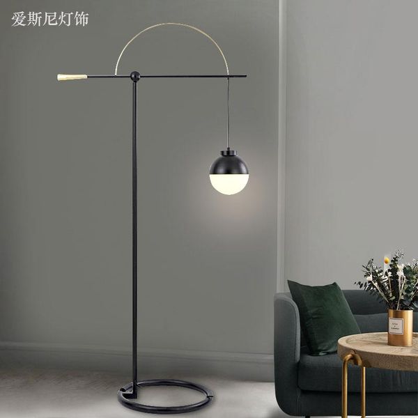 

fishing floor lamp northern europe originality designer a living room sofa side model between bedside glass sphere floorlamp