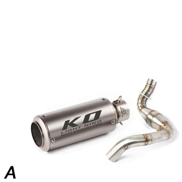 

motorcycle exhaust system escape front link pipe and 51mm muffler stainless steel for g310gs g310r all years
