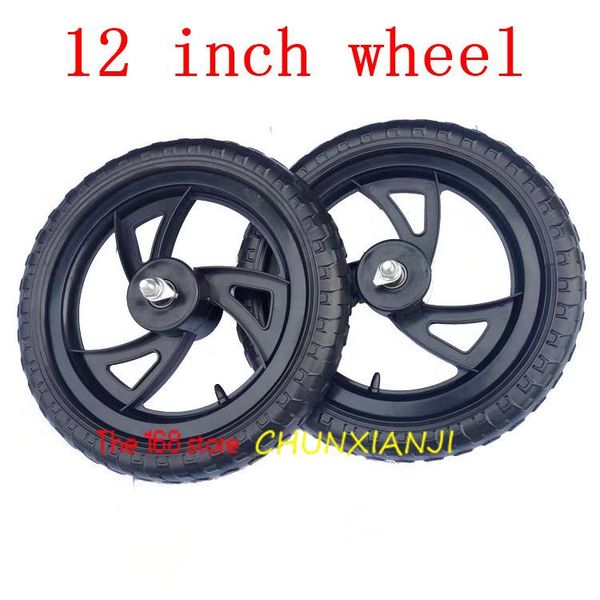 

motorcycle wheels & tires 2pcs 12 inch solid wheel for children's balance car slide no inflation front and rear plastic