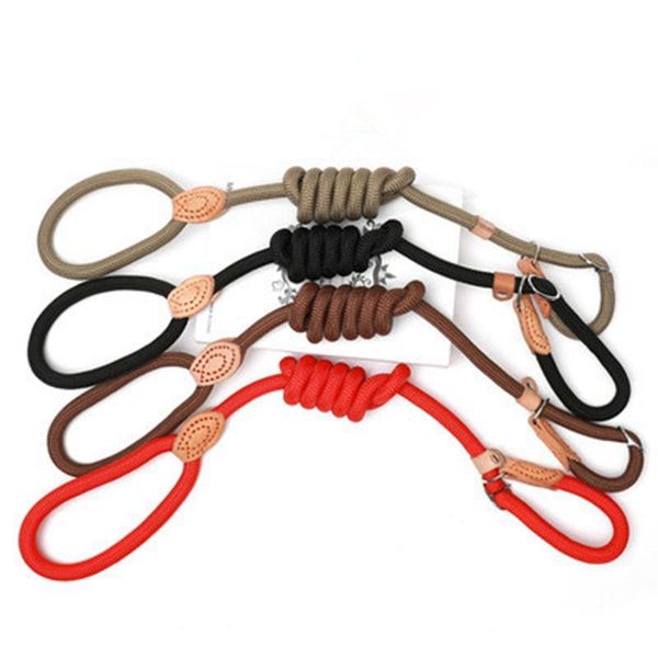 

dog collars & leashes 2pcs/lot nylon training traction round rope p thick chain retractable easy to pull