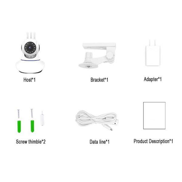 

cameras 360 degree rotating wireless wifi camera 720p/1080p remote monitor mobile phone monitoring intelligent network hd