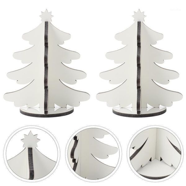 

christmas decorations 2pcs party home decoration tree shaped deskmini ornament