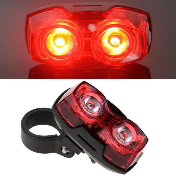 

bike lights bicycle 2 led 400lm tail lamp 3 modes bright cycling safety rear light clip mount set accessories