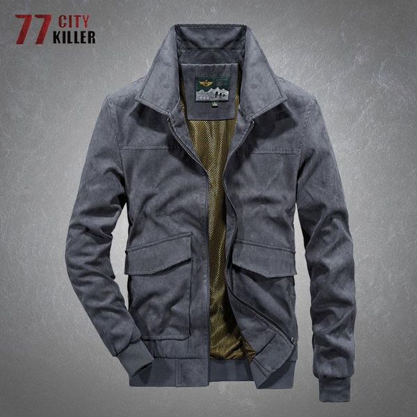 

men's jackets military bomber jacket men spring autumn outdoor commute casual loose multi-pocket lapel tactical male jaqueta masculina, Black;brown