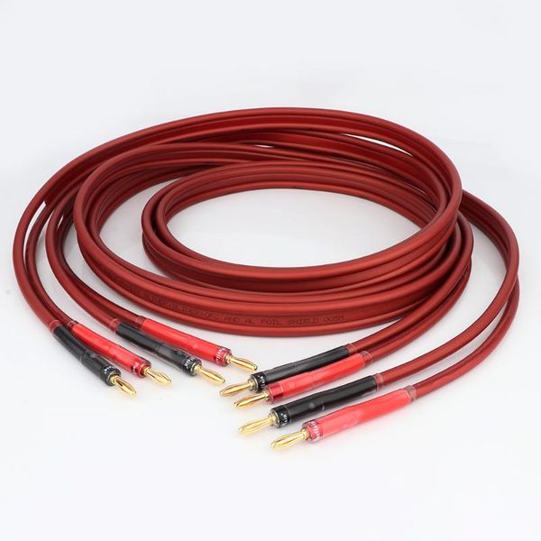 

smart power plugs preffair hi-end thick silver plated main speaker cable banana to physis silver+ofc upgrade audio al foil shield
