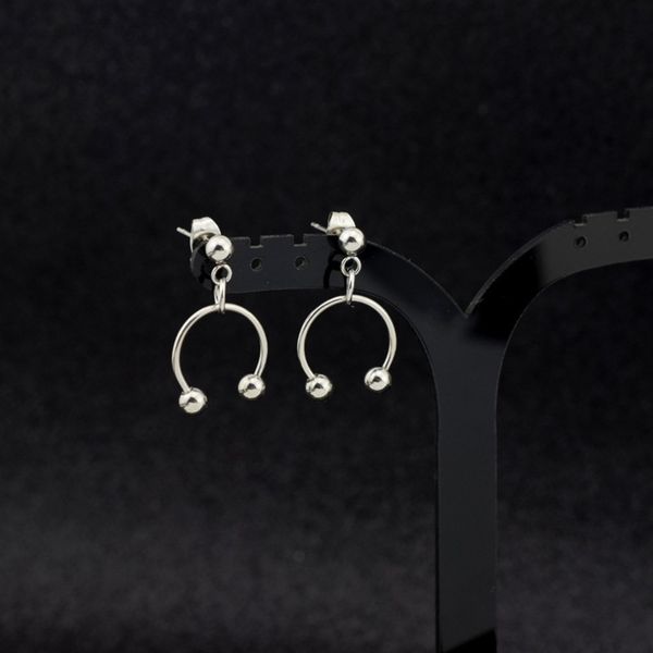 

piercing earrings delicate u-shaped small clip stainless steel