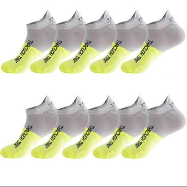 

men's socks 10 pairs lot man fashion sports thin ankle sock no show invisible breathable letter short sokken summer, Black