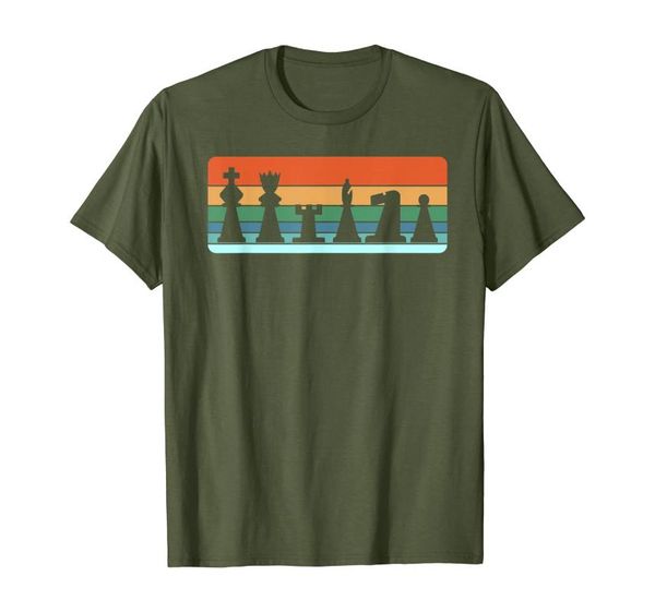 

men's t-shirts vintage chess piece t shirt player game kids gift, White;black