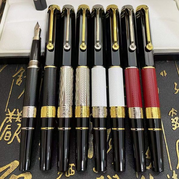 

m luxury fountain pen great writers william shakespeare with serial number fluent writing+cufflinks+box set+gift refills+plush pouch