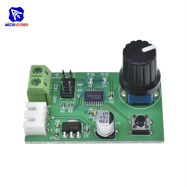 

integrated circuits mg995 sg90 dual servos rotary knob serial port control board steering gear debugging module for futaba huisheng
