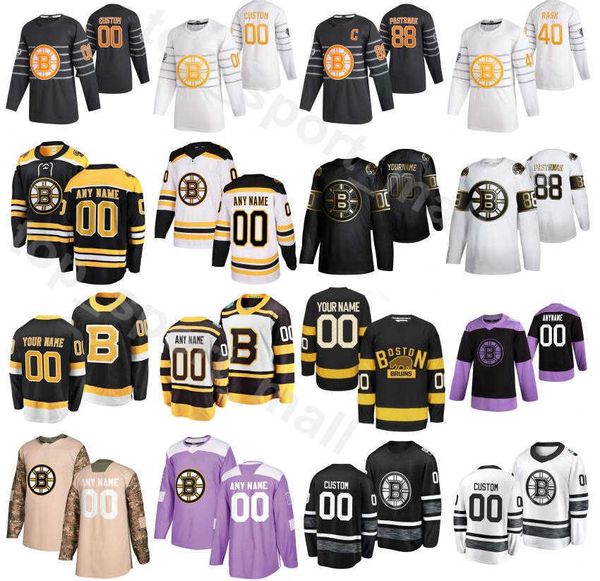 

boston bruins 2020 ice hockey 52 sean kuraly jerseys 25 brandon carlo 48 matt grzelcyk 10 anders bjork 14 chris wagner jake debrusk, Black