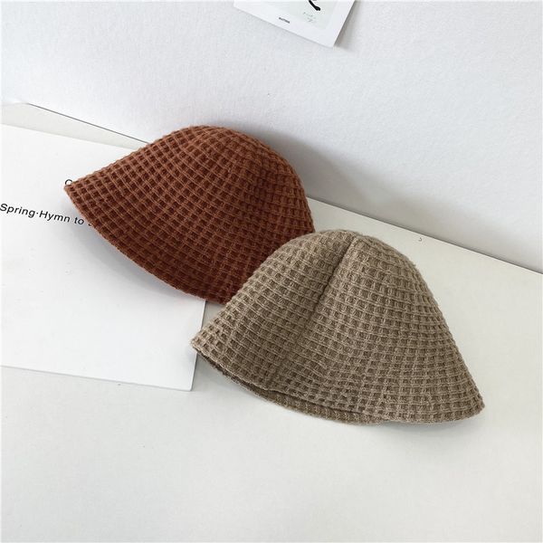 

triped bucket hat autumn winter plush warm basin hats 211913, Blue;gray