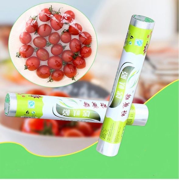 

food savers & storage containers thicken wrap film large roll household kitchen refrigerator microwave special fruit and vegetable disposabl