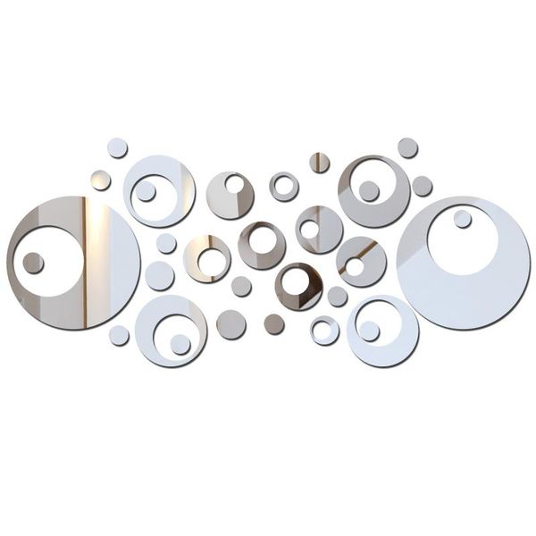 

wall stickers 32 arrival fashion mirror surface sticker modern design big frame 3d home decoration