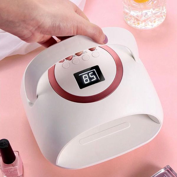 

nail dryers cordless uv led lamp 72w rechargeable dryer light machine for professional manicure drying polish fast cure gel nails