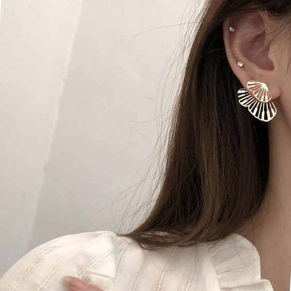 

stud pangjery prevent allergy 925 sterling silver butterfly hollow split combine earrings for women creative party jewelry gift, Golden;silver