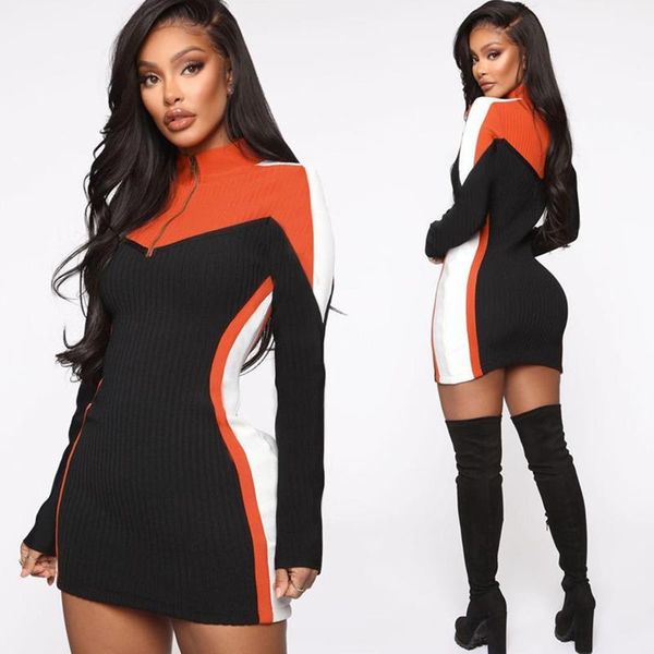

casual dresses women's fashion pit striped club dress, Black;gray