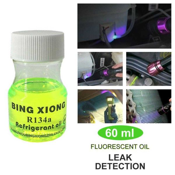 NUOVO Rivelatore di perdite di olio fluorescente universale Test UV Dye Agent Agente Automotive Aria condizionata Strumento di riparazione per la riparazione dell'automobile A / C