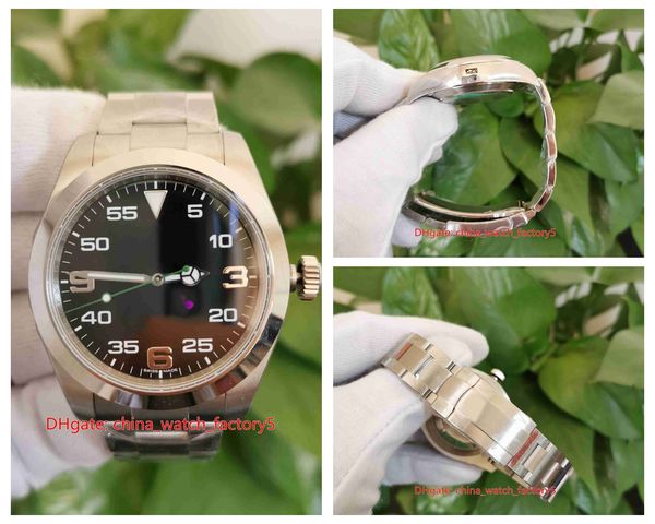 

bp factory watches v5 version 40mm air-king 116900-71200 sapphire asia 2813 2836 3131 movement mechanical automatic mens watch men's wr, Slivery;brown