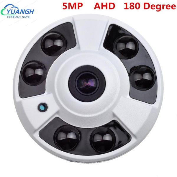 

mini camera 5mp ahd metal dome vandalproof ir night vision osd menu fisheye lens 5 megapixel security camera