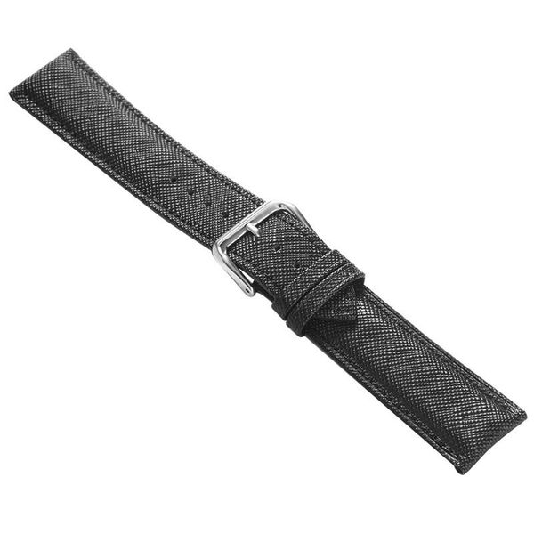 

watch bands classic 18mm 20mm 22mm 24mm leather replacement band leisure waterproof wristwatches strap steel buckle watches, Black;brown