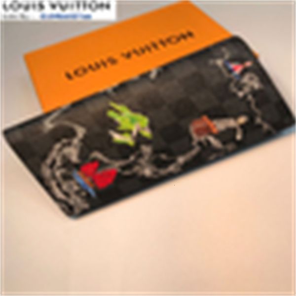 

real holders brand wallets pouches designer wallet women luxury leather long m63212 chain wallet new key card silkscreen phone earth cases p, Red;black
