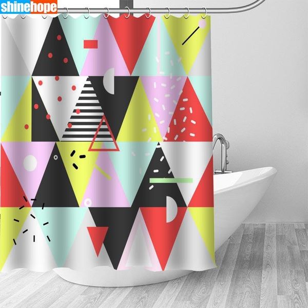 

shower curtains customized abstract art pattern curtain waterproof polyester fabric 8 sizes bathroom