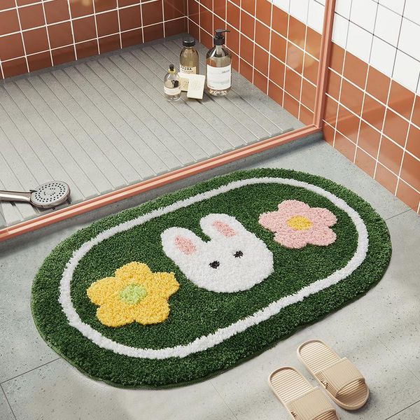 

carpets bathroom door entrance bath rug non-slip mat toilet absorbent anti-slip