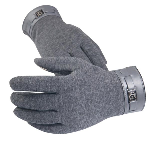 

cycling gloves winter women men thermal touch screen full finger mittens warmer motorcycle ski snow cashmere sd, Black