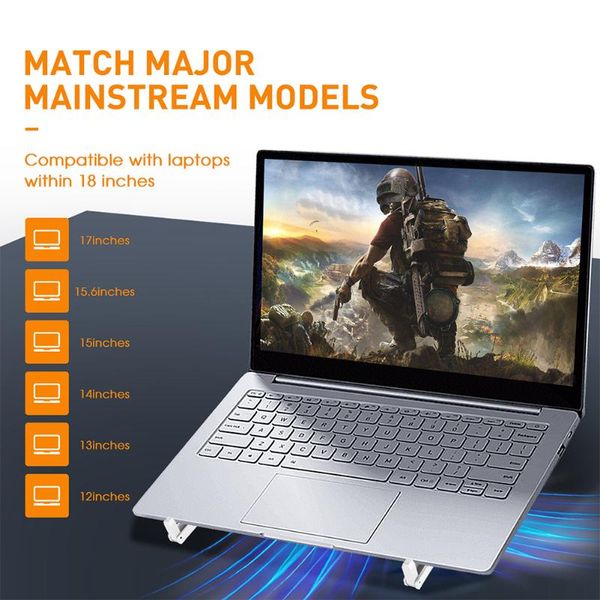

lapcooling pads x1 gaming cooler 3 fan rgb led light 4500rpm powerful air flow portable mini foldable notebook pad stand base