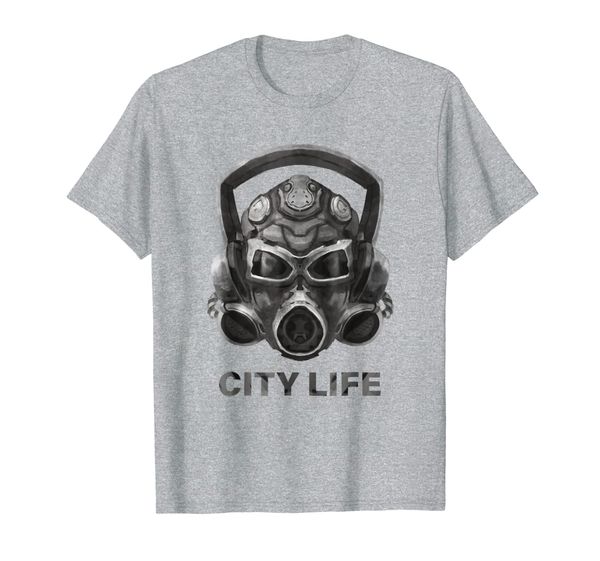 

cyberpunk steampunk t-shirt gas-mask natural reserve, White;black