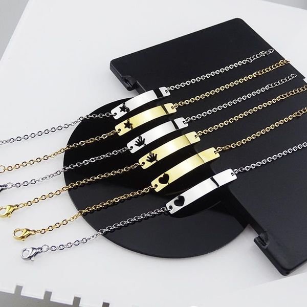 

charm bracelets diy name bracelet hollow crown bangle jewelry for couple drop yp8413, Golden;silver