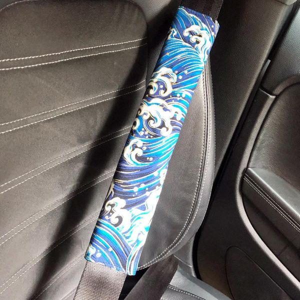 

interior decorations car seatbelt shoulder pad comfortable driving seat belt vehicle cover cushion harness ukiyo-e short plush