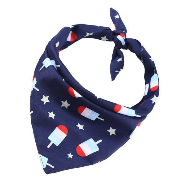 

car headlights 1pc footprint pattern pet bandana triangle dog saliva towel supplies scarf