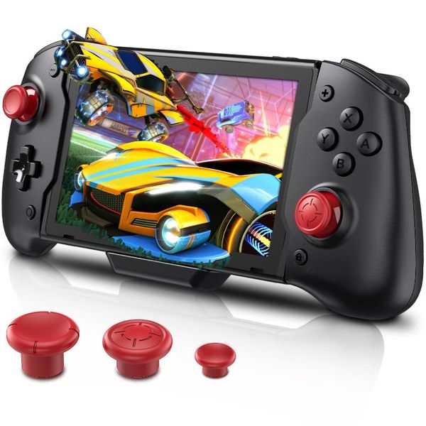 

game controllers & joysticks wired gamepad for switch handheld grip double motor vibration built-in 6-axis gyro type-c joystick acc