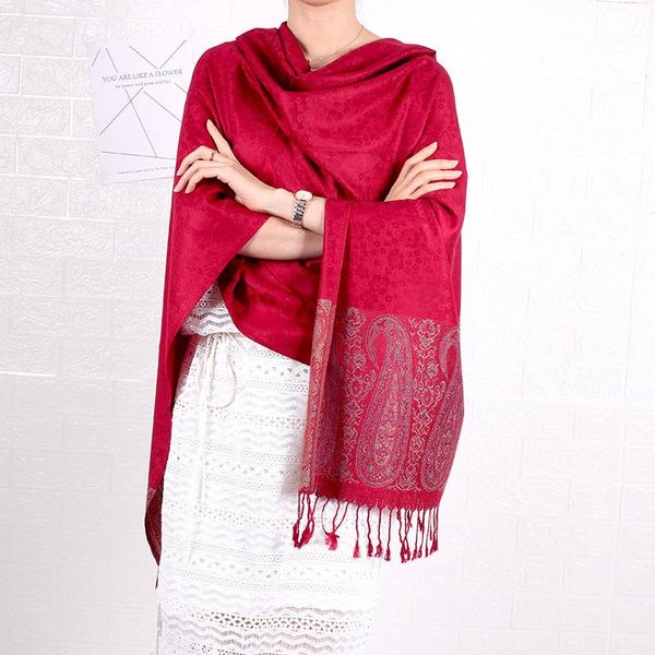 

scarves autunm winter oversized cotton tassels women scarf print all-match ladies travel shawl female thick wraps, Blue;gray