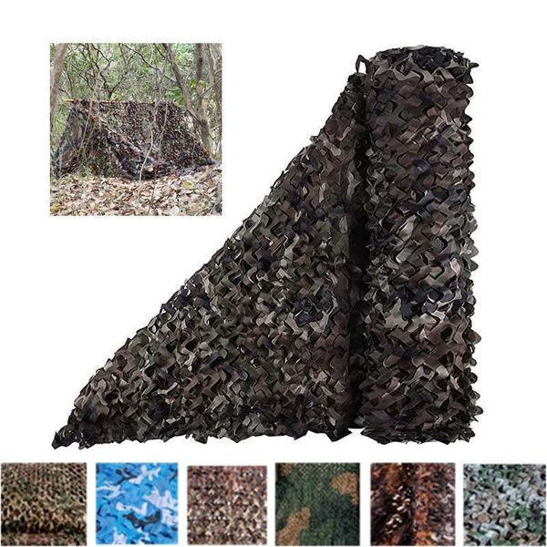 Camo Netting Tarnnetz Jalousien Ideal für Sonnenschutz Camping Schießen Jagd Dekoration Outdoor Sonnenschutz Abdeckung Militär Y0706