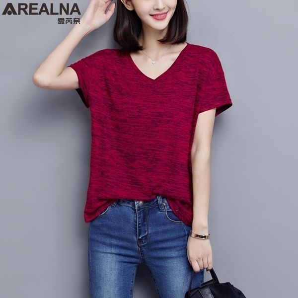 

plus size 5xl women's t-shirt korean clothes woman shirt v neck tshirt women summer with short sleeve tee shirt femme t200516, White