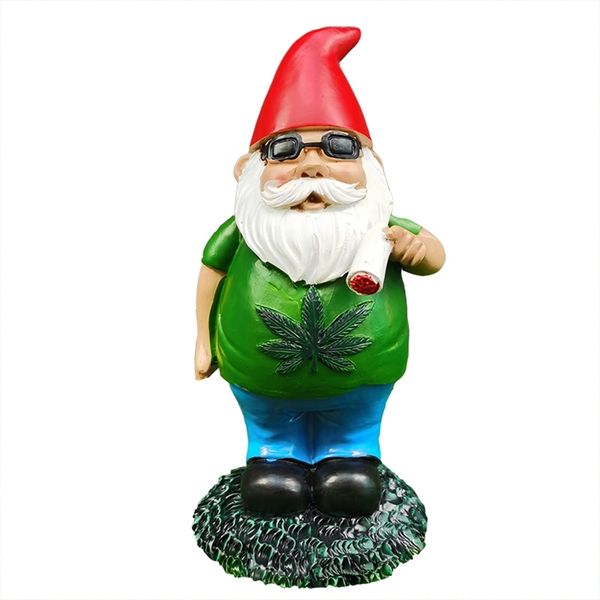 Weihnachten Harz Zwerg Ornamente Cartoon Santa Claus Nette Geschenke Hause Dekoration Fee Garten Ornament Festliche Lieferungen 211019