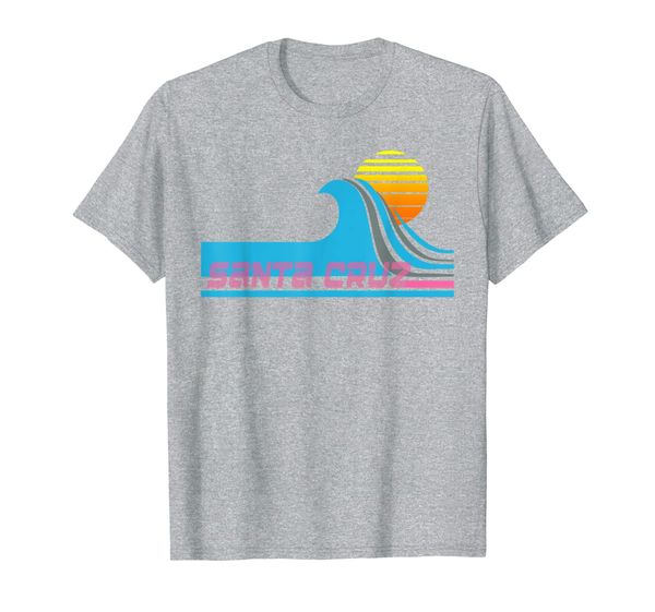 

santa cruz t shirt retro 80s style surf tee, White;black