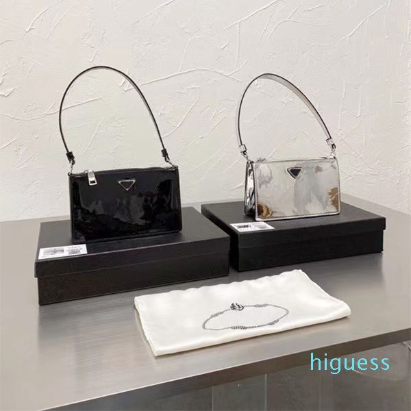 

women fashion bags ladies luxury handbags high-quality lacquered hand single-shoulder underarm bag handbags