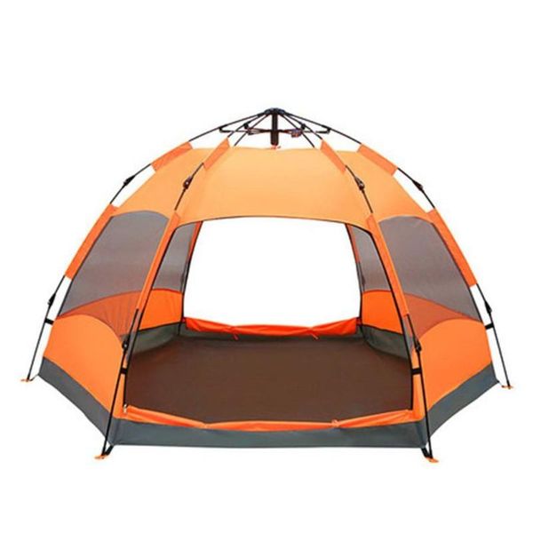

tents and shelters 4-7 person dome automatic tent, easy instant setup protable camping -up 4 seasons backpacking family travel tent