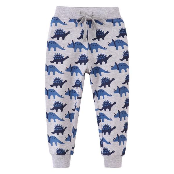 

trousers jumping meters arrival kids sweatpants autumn winter dinosaurs clothes selling full length toddler costume boys pants, Blue