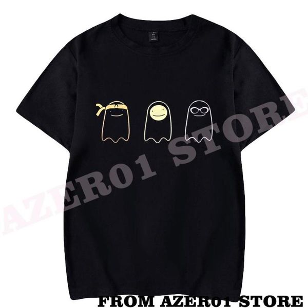 

men's t-shirts dream georgenotfound sapnap team smp hallowmas halloween logo t-shirt summer holiday men/women hip hop streetwear tshirt, White;black